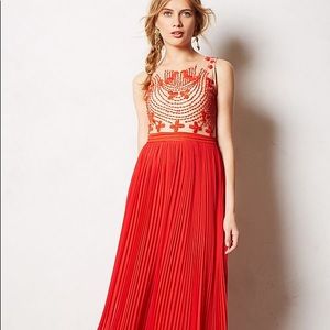 NWOT Anthropologie Rhina Dhaka Rubied Dusk drs 4P